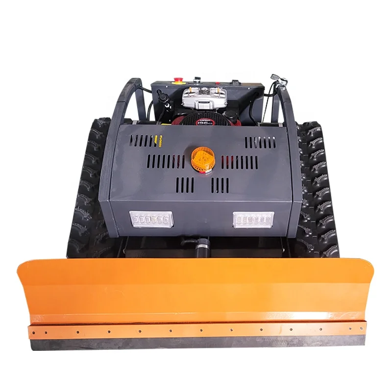 Self propelled remote control Robot Gas Lawn Mowers with the snow plow blade to Canada USA Europe