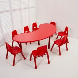 Toddlers Daycare Preschool  Furniture Kindergarten School Table And Chair Sets Plastic Childcare Nursery tables and chairs set