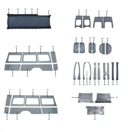 SPRINTER ABS L4H2 INTERIOR TRIM SET FOR MINIBUSES CAMPERS COACHES BUSES