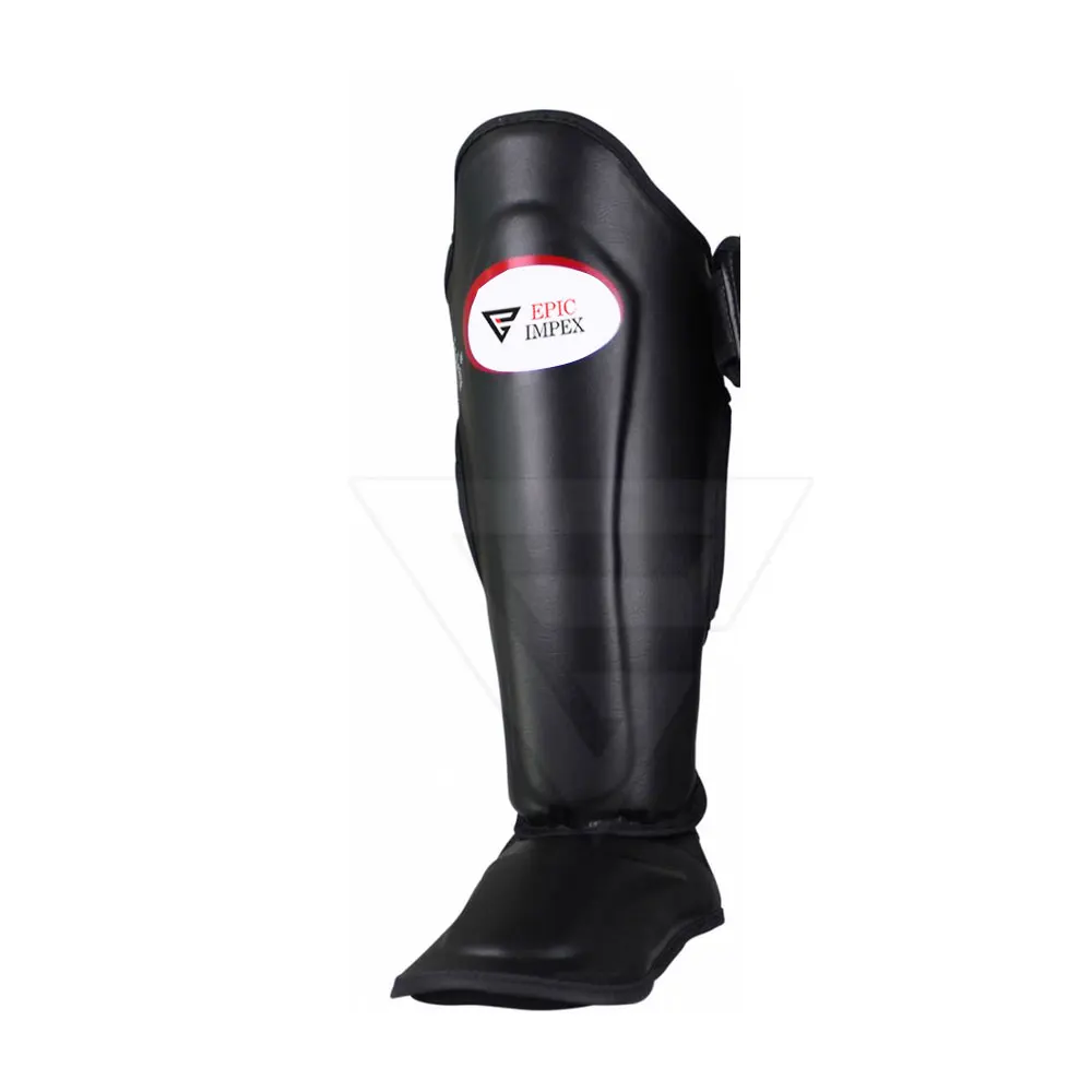 Pakistan Made MMA Kickboxing Protector Leg Foot Guards Muay Thai Boxing Sports Shin Straps Guards