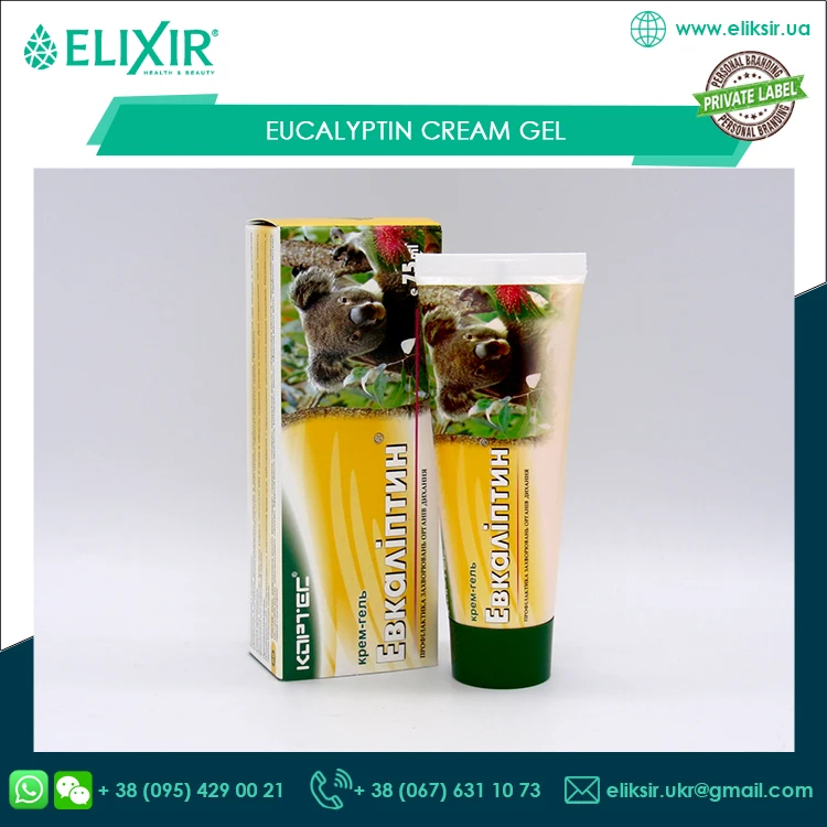 Therapeutic and Anti-Inflammatory Eucalyptin Cream Gel Ointment for Wholesale Bulk Buyers