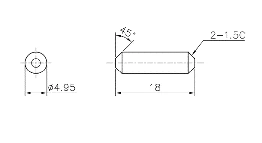 Custom high quality precision positioning pin cylindrical dowel straight rod type iron dowel