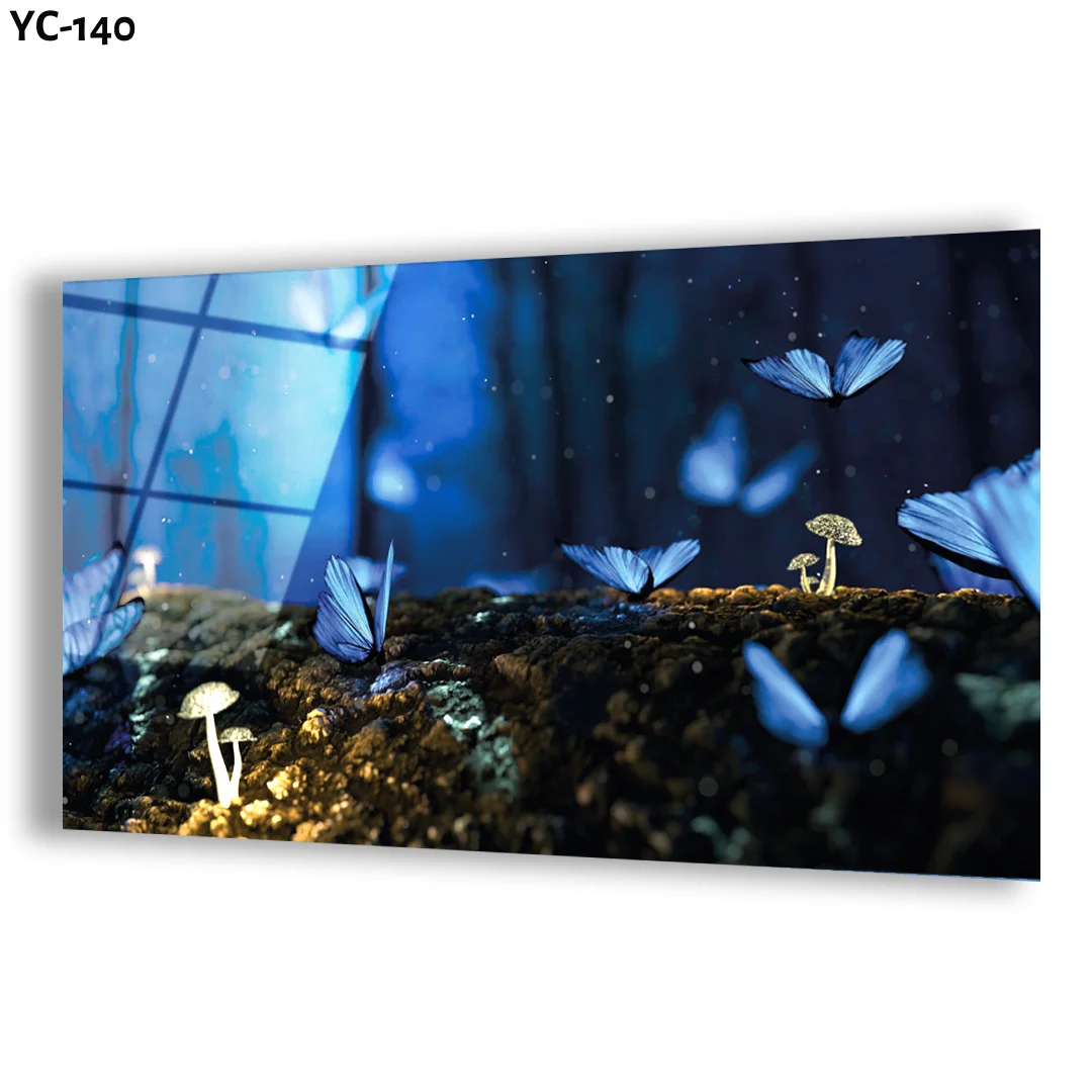 Animal Design Digital UV Print On Tempered Glass Custom Design Customizable Size Options Painting And Wall Art On Demand Visual