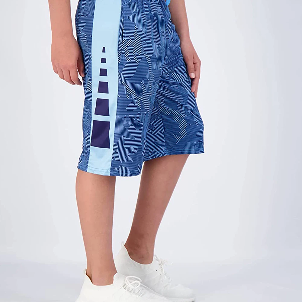 Hot Custom Branded Men Basketball Sweat Shorts Casual Micro Mesh Training Bodybuilding Athletic Polyester Shorts with Pockets