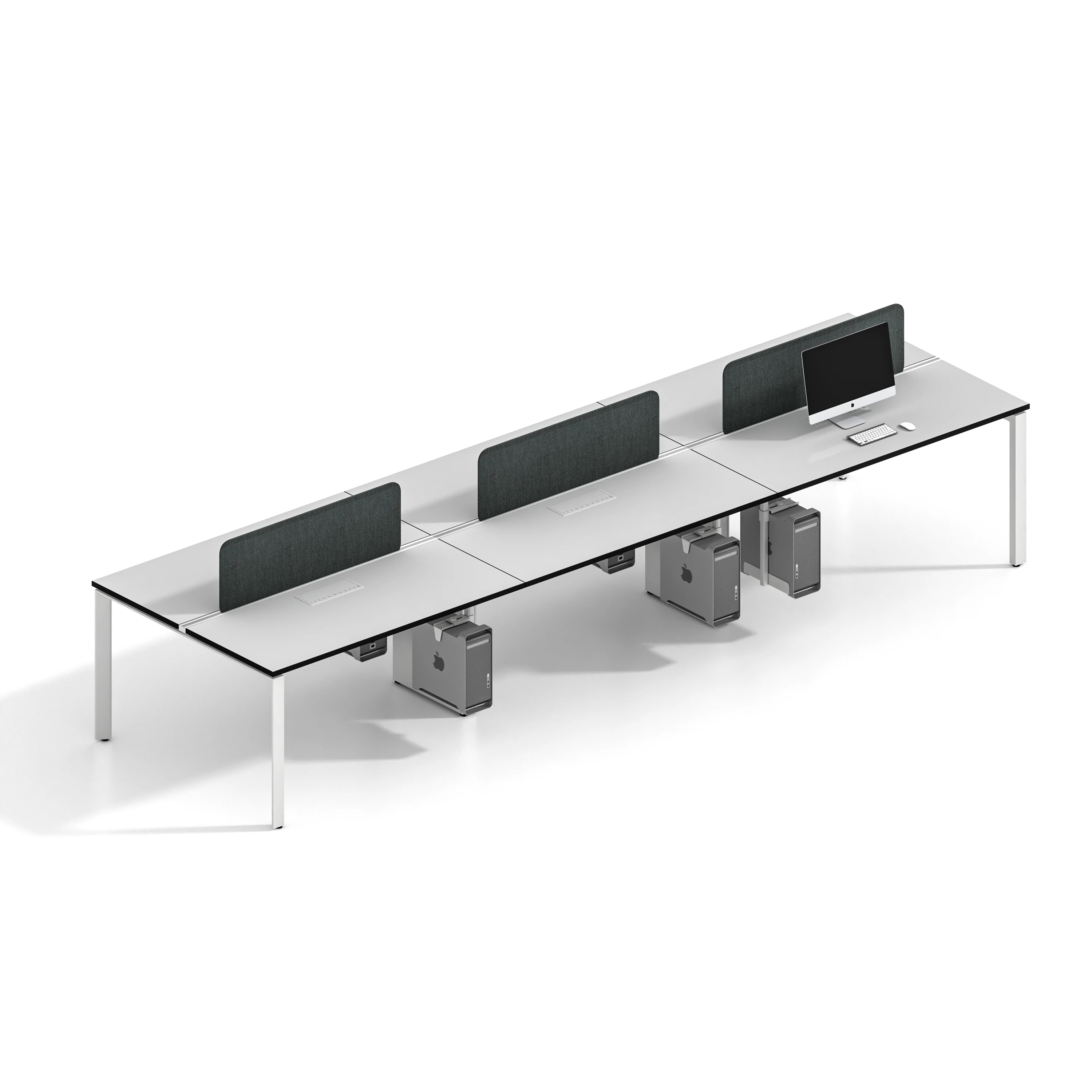 Office Furniture Coworking Spaces Office Table Workstation Modular 4 Seater People Staff Workstations