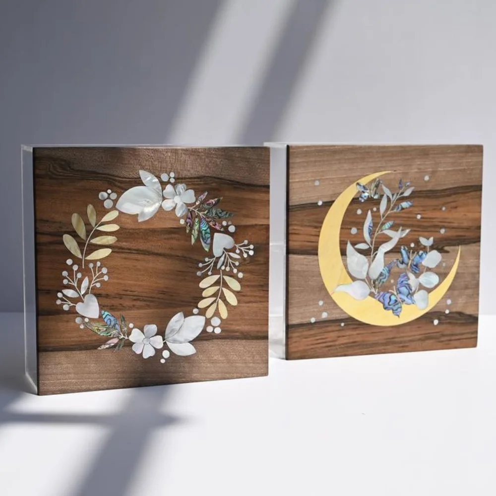 New item acrylic box with MOP cover gift box for Ramadan Eid holiday season 2023 handcrafted from Vietnam