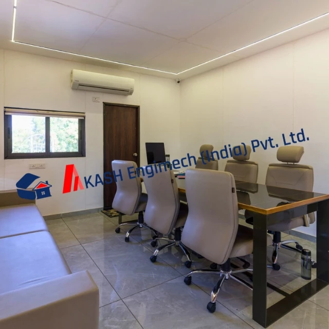 Two-Story Modular Office Container Portable, Prefabricated Workspace Solution