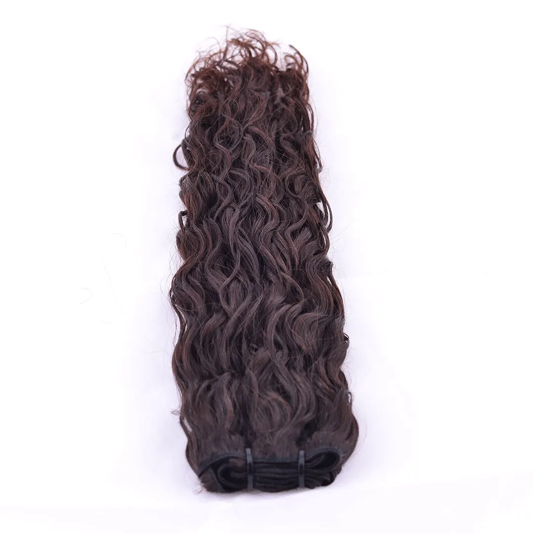 Raw Unprocessed Natural Curly Hair Bundle Original Estate Curly Hair Vendor Top Style Wavy and Straight hair Extensions Fre