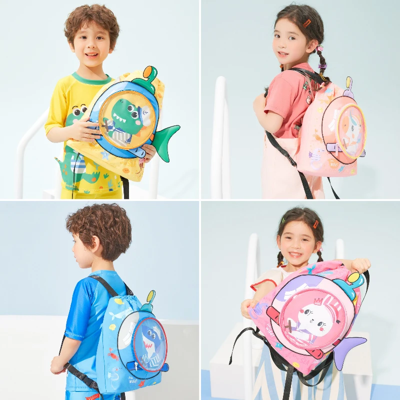 KOCOTREE Good Quality Kids Cartoon Printing Waterproof Wet And Dry Separation Swimming Bags