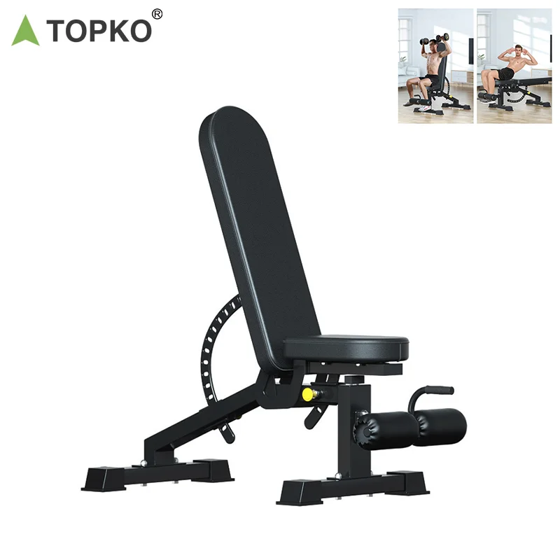 TOPKO High Quality Adjustable Dumbbell Stool for Bench Weightlifting Fitness Equipment Sports Gym Adjustable Bench