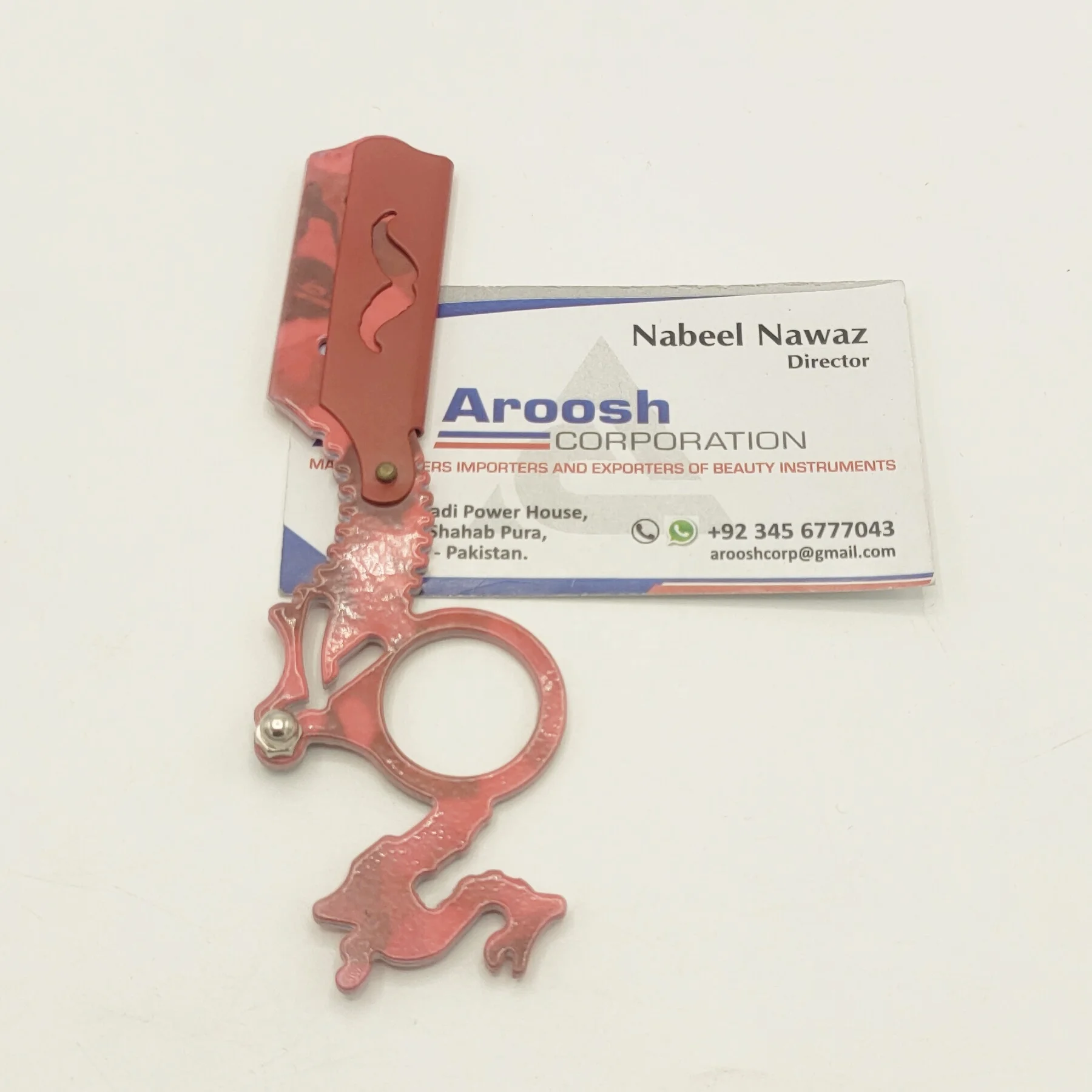 Wholesale High Quality Stainless Steel Custom Logo Professional Barber Finger Razor