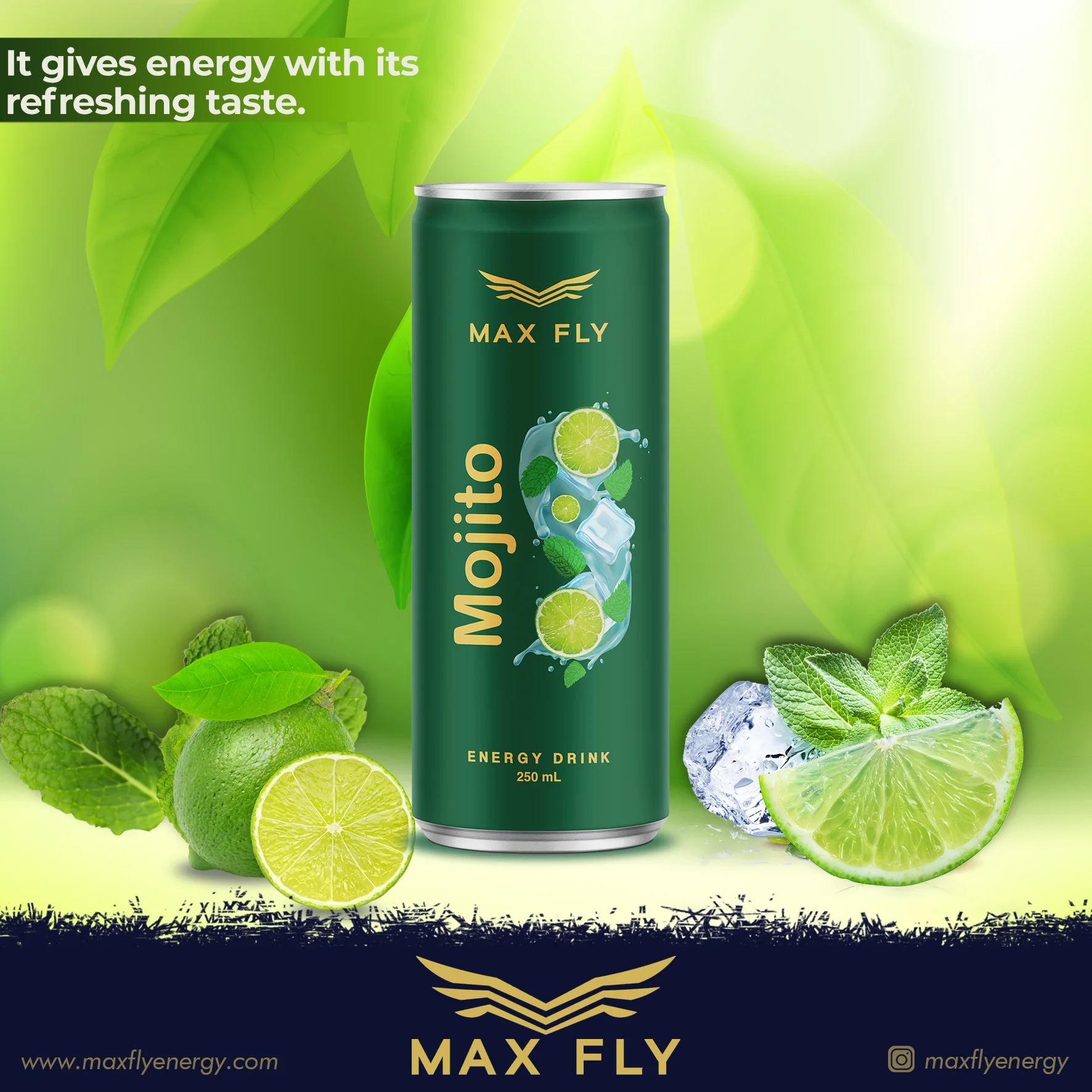Max Fly Mojito Energy Drink 250 ml