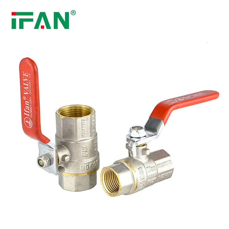 IFAN Custom Water Tube Ball Valve 1/4 2 inch Copper Pipe Fitting Brass Ball Valve