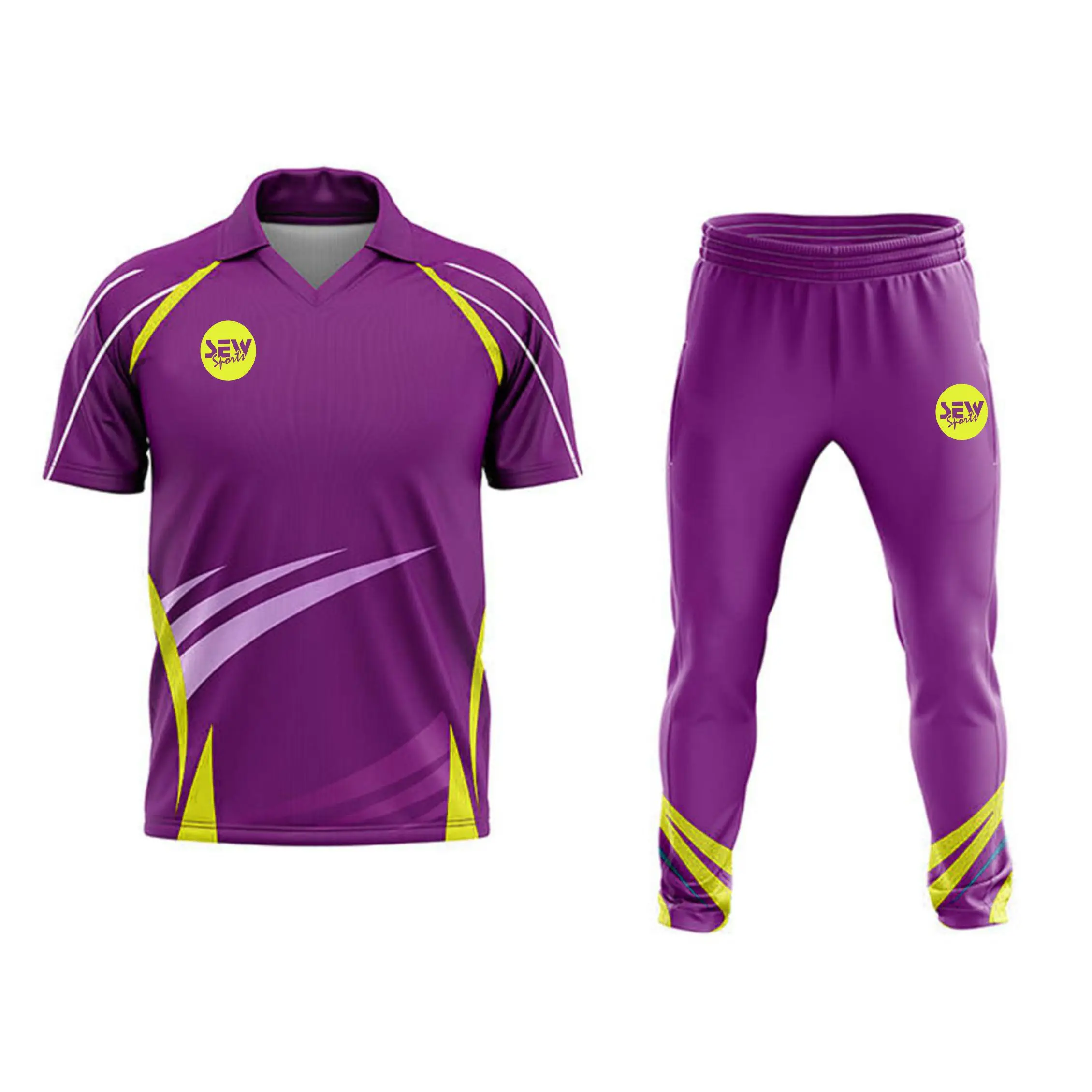 Custom sublimated Breathable Cricket Uniform Player name Classic Durable Quick-drying Anti-odor Moisture-wicking Cricket Uniform