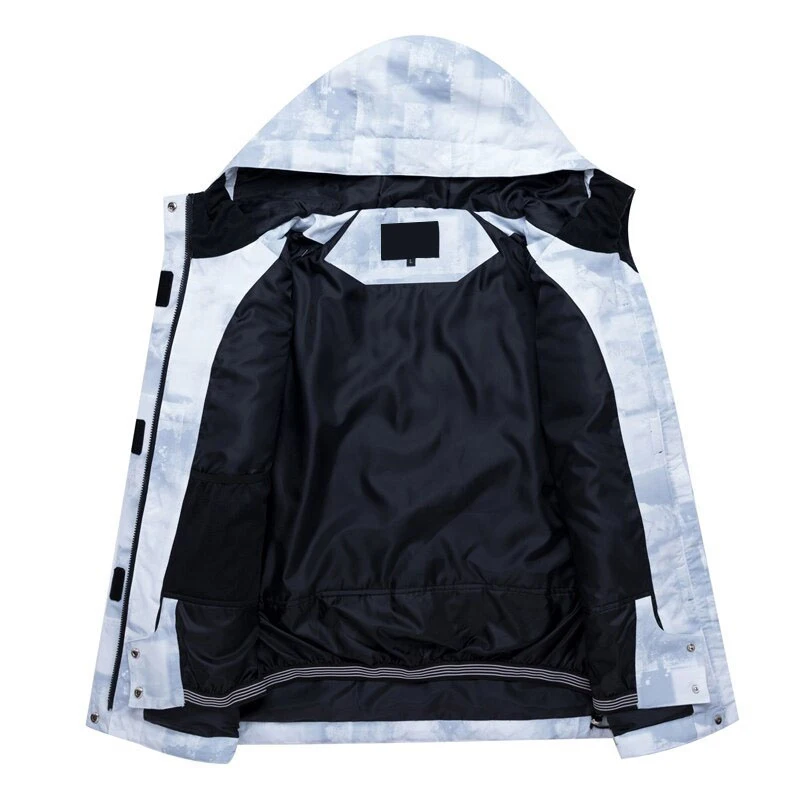Snowboard Jacket Winter Snow Clothes White Male Snowboard Coat Winter Warm Coat Waterproof Ski Jacket