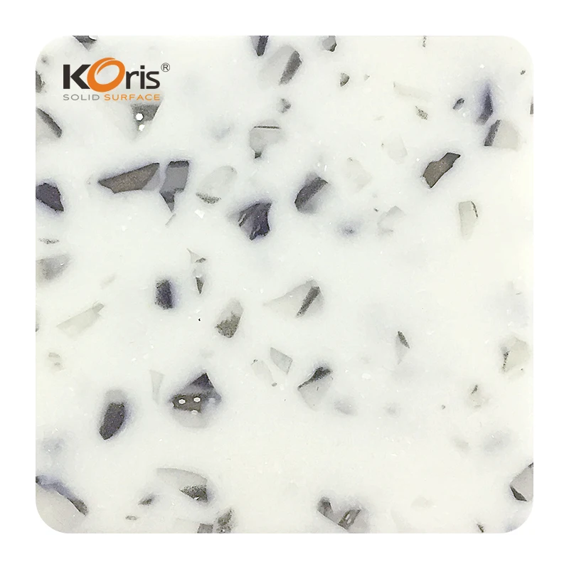 Korean artificial stone 3660*760*12MM acrylic solid surface sheet for kitchen countertops