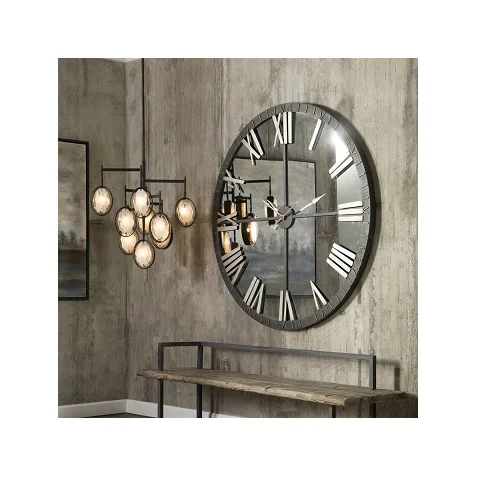 Cutlery Design Wall Clock Metal Knife Fork Spoon Kitchen Clock Creative Modern Home Decor Unique Style Silver Wall Watch