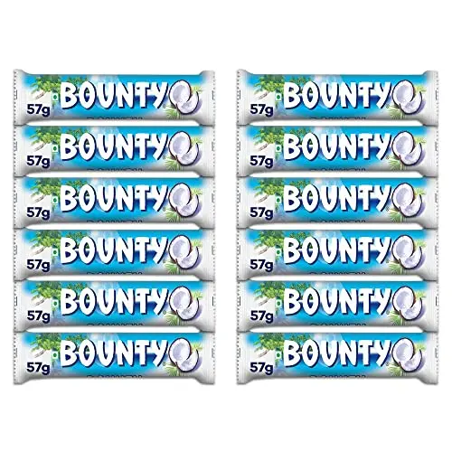 Highest Sales Bounty Coconut Chocolate 57 Gr MILK CHOCOLATE Bar Vacuum Pack 0.057 Kg from NL Brown Solid with 12 Months Shelf Li
