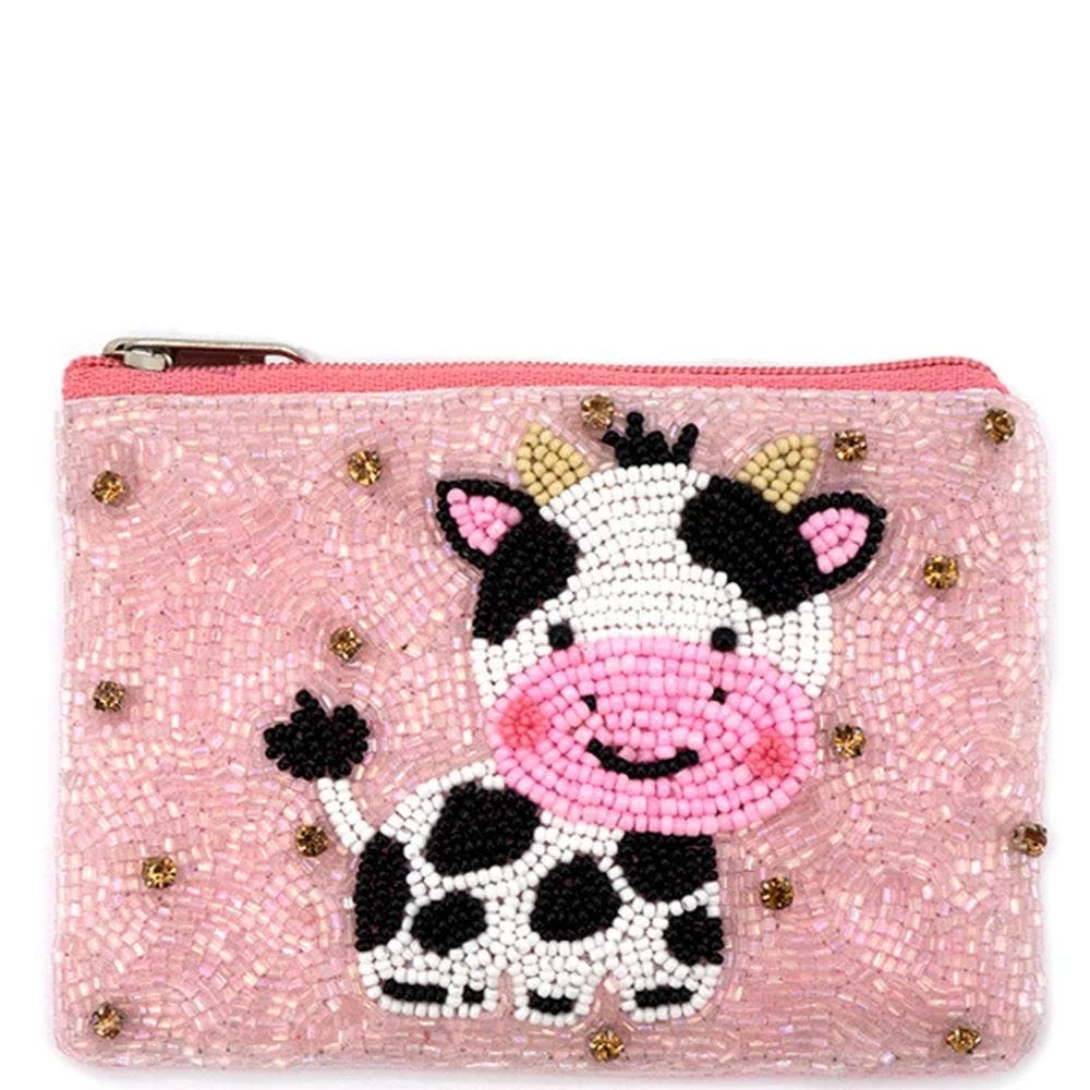 Popular Best Selling Handmade Beaded Coin Purse With Detachable Ring For Gameday Money Storage And Cards