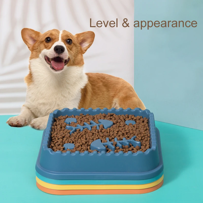 Большая миска для кошек нескользящая собак Экологически чистая пластиковая домашних животных