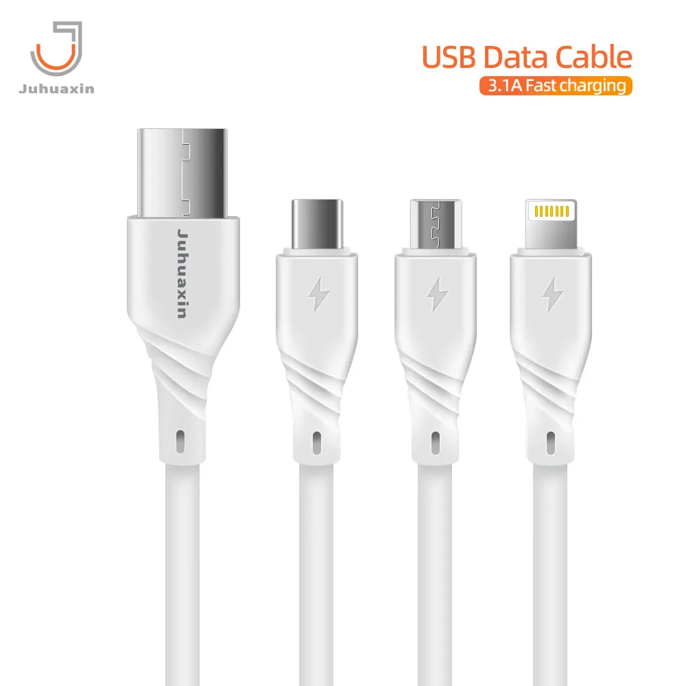 Кабель для передачи данных JUHUAXIN Fast chargin 1 2 м 3.1A TPE по Заводской Цене IPH 15 16 pro max Samsung Galaxy s24 s25