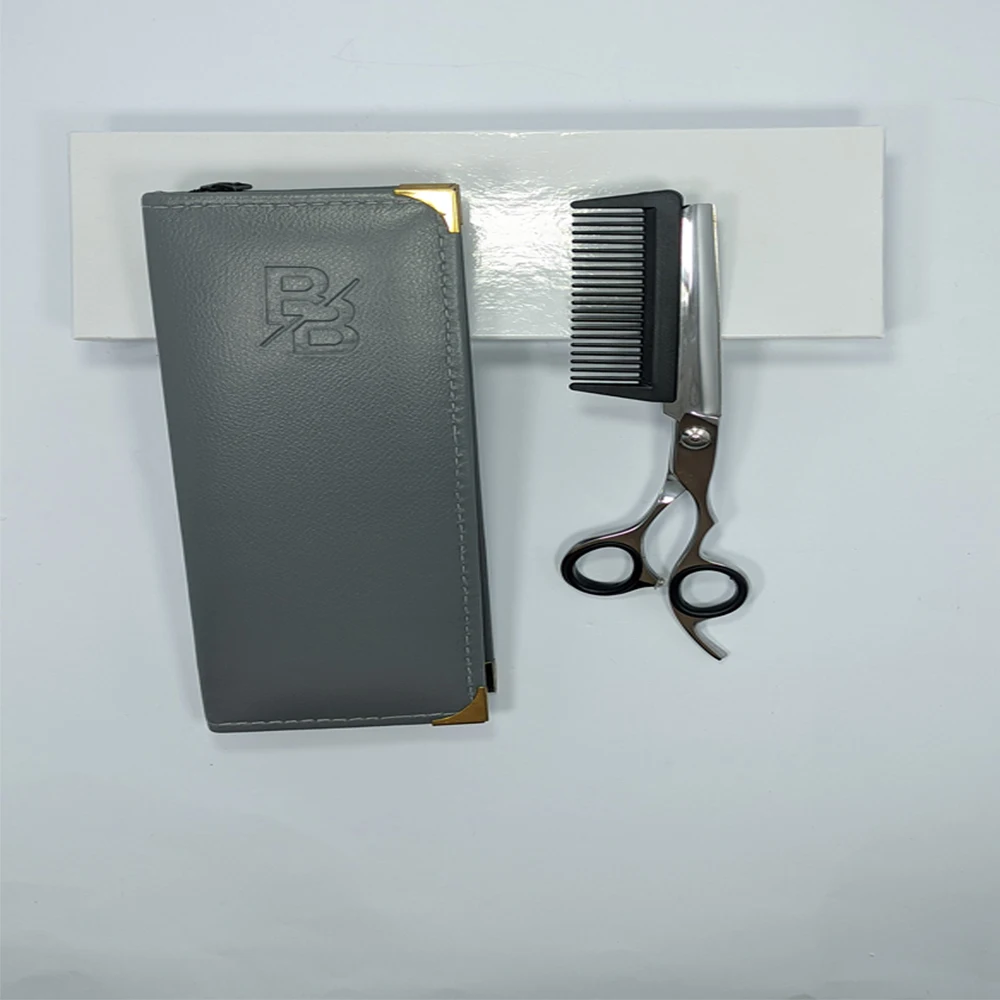 New top selling Barber hair scissor with attached comb hair styling tools hair  scissor best dropshipping items free shipping