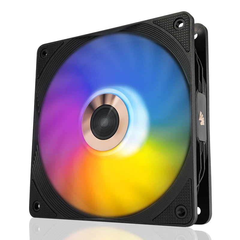 High Performance High Air Volume PWM+Argb Light Computer Case FAN FDB Bearing Cooling Plastic Pc Fan