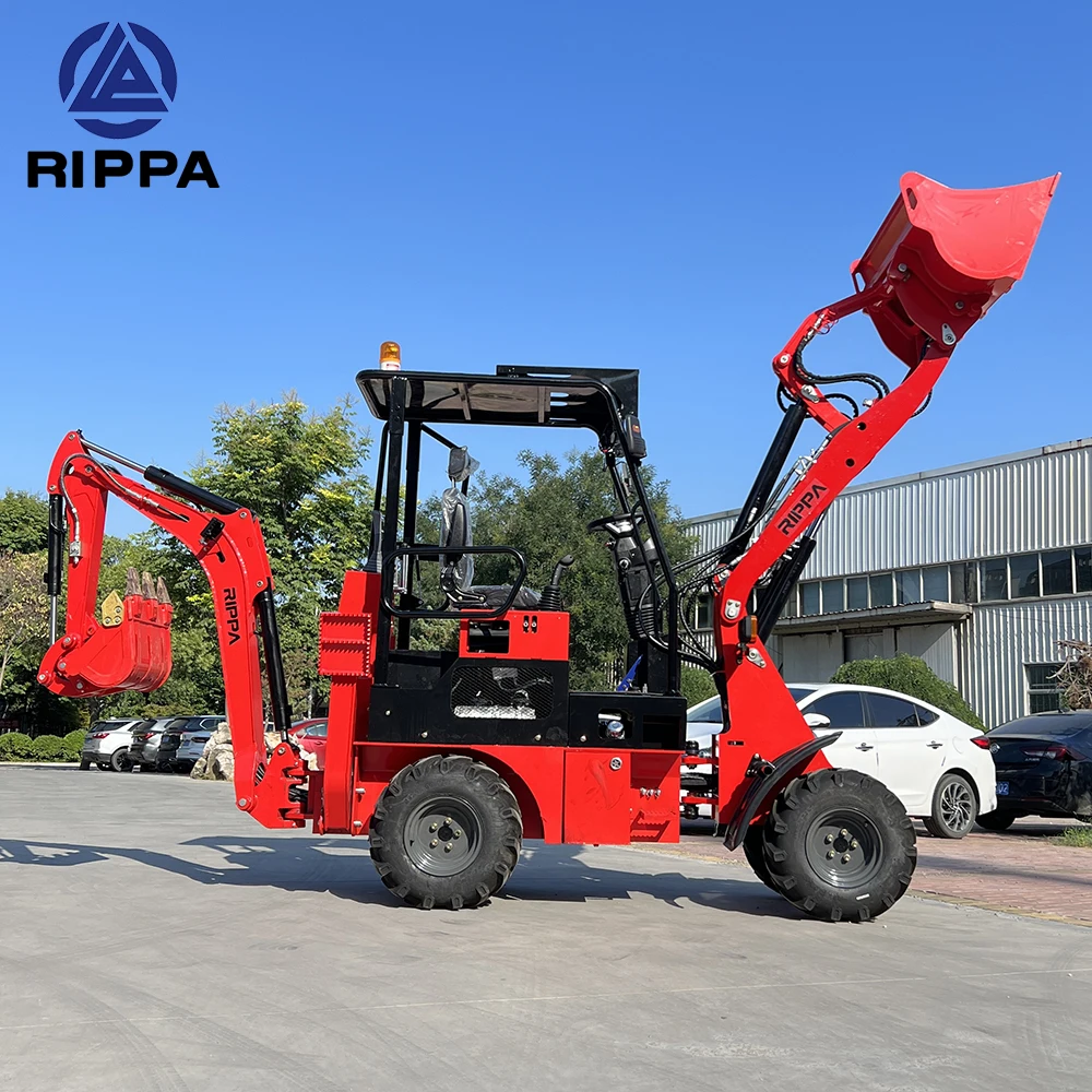 Китайский экскаватор-погрузчик Rippa производитель