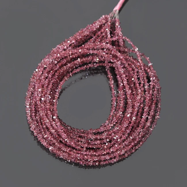 Hot Selling Bead Natural Red Color Herkimer Diamond Raw Unshaped Wholesale Jewelry Making Gemstone Strand Beads