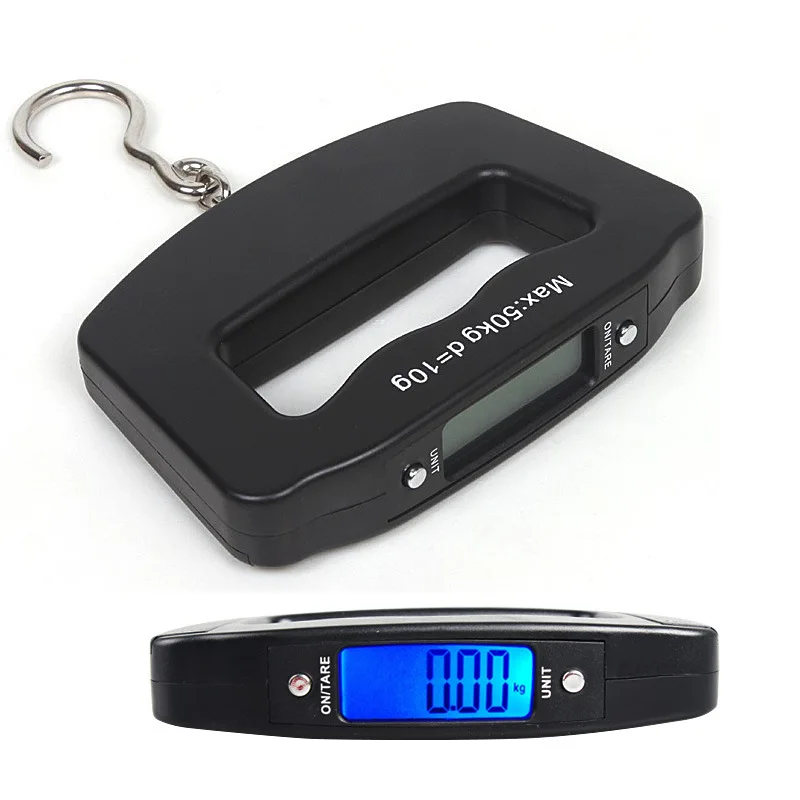 50kg Portable Smart Design With Hook For Luggage Electronic Digital Weighing Hanging Scale