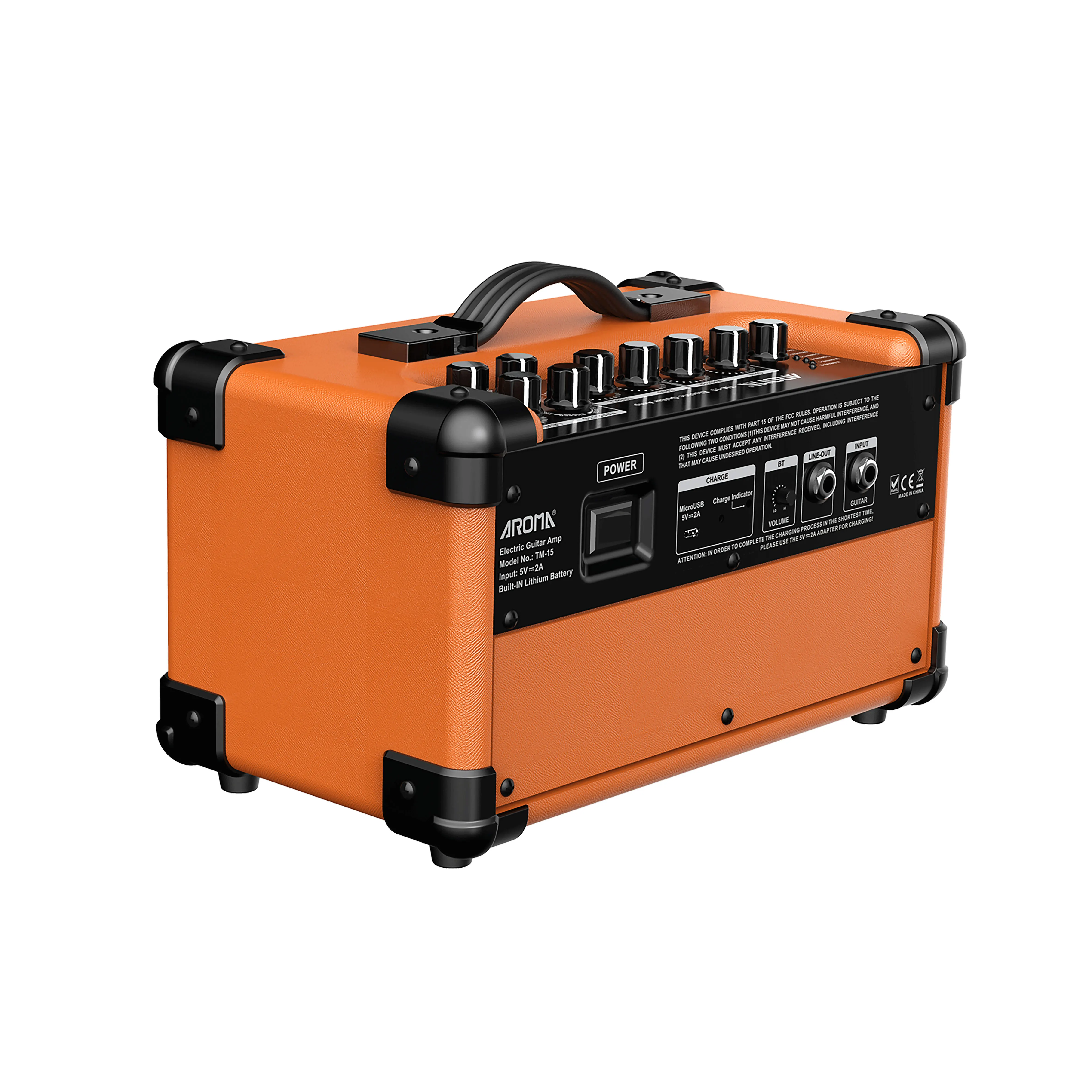 Wholesale OEM Custom Portable 15W 3 Inch Mini Guitar Amplifier Musical Accessories DriveTreble Middle Bass Guitar Amplifier