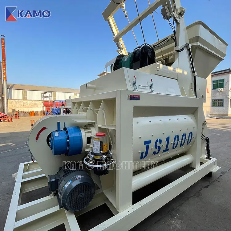 JS Concrete Mixer Twin Horizontal Shaft Forced Cement Mixer js1000 Mixing Machine Price