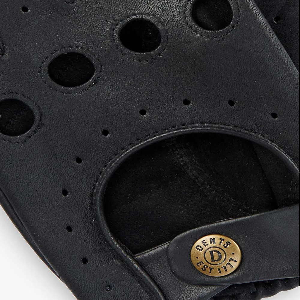 Men Leather Gloves Classic Black Breathable Full Finger Deerskin Driving Gloves Male Unlined