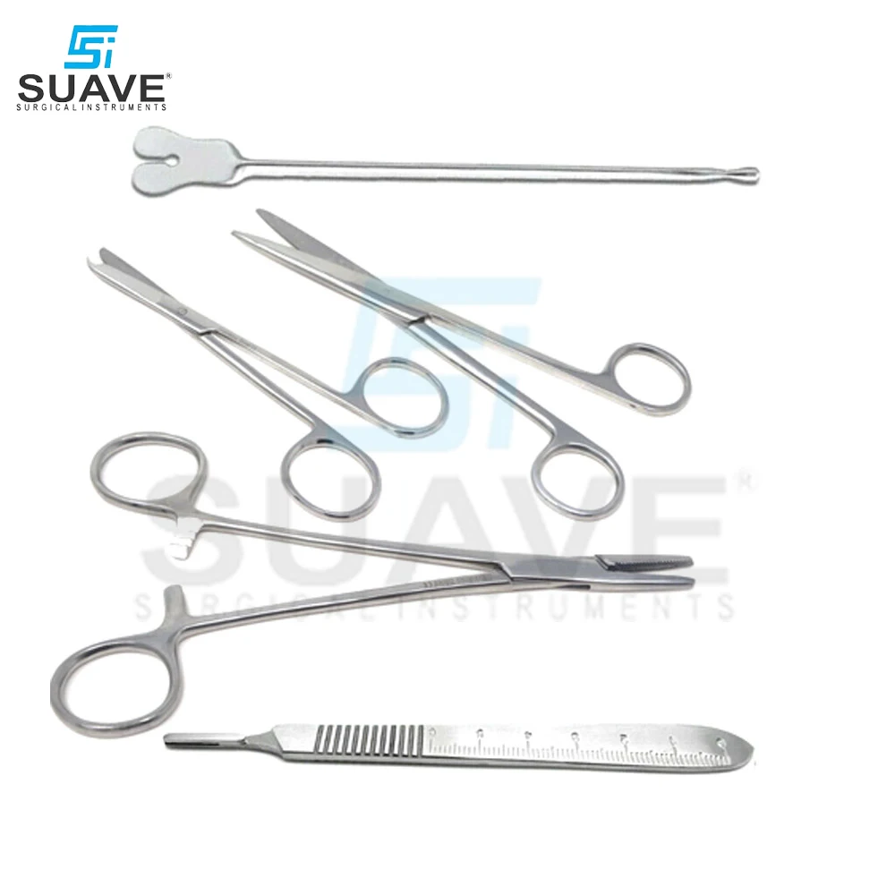 Best Quality 13 Pcs Basic Minor Surgery Kit Stainless Steel Box Surgical Instruments By SUAVE SURGICAL INSTRUMENTS