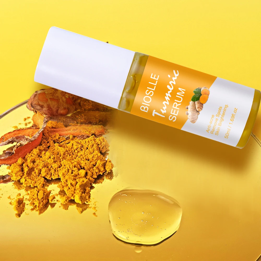 Private Label Ance Remove Dark Spots Herbal Turmeric Extract Skincare Vitamin C Facial Turmeric Serum