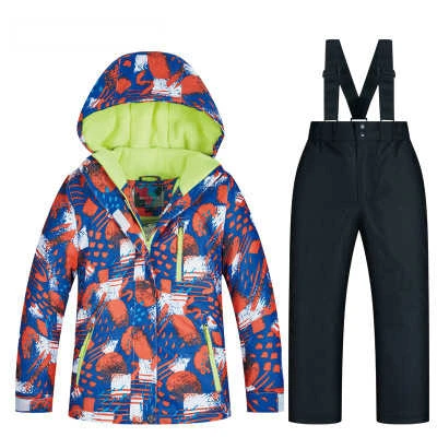 Kids Ski Suit Boy Snow Suits Children Snowboard Tracksuit Waterproof Winter Girls Skiing Sets Overalls Kids