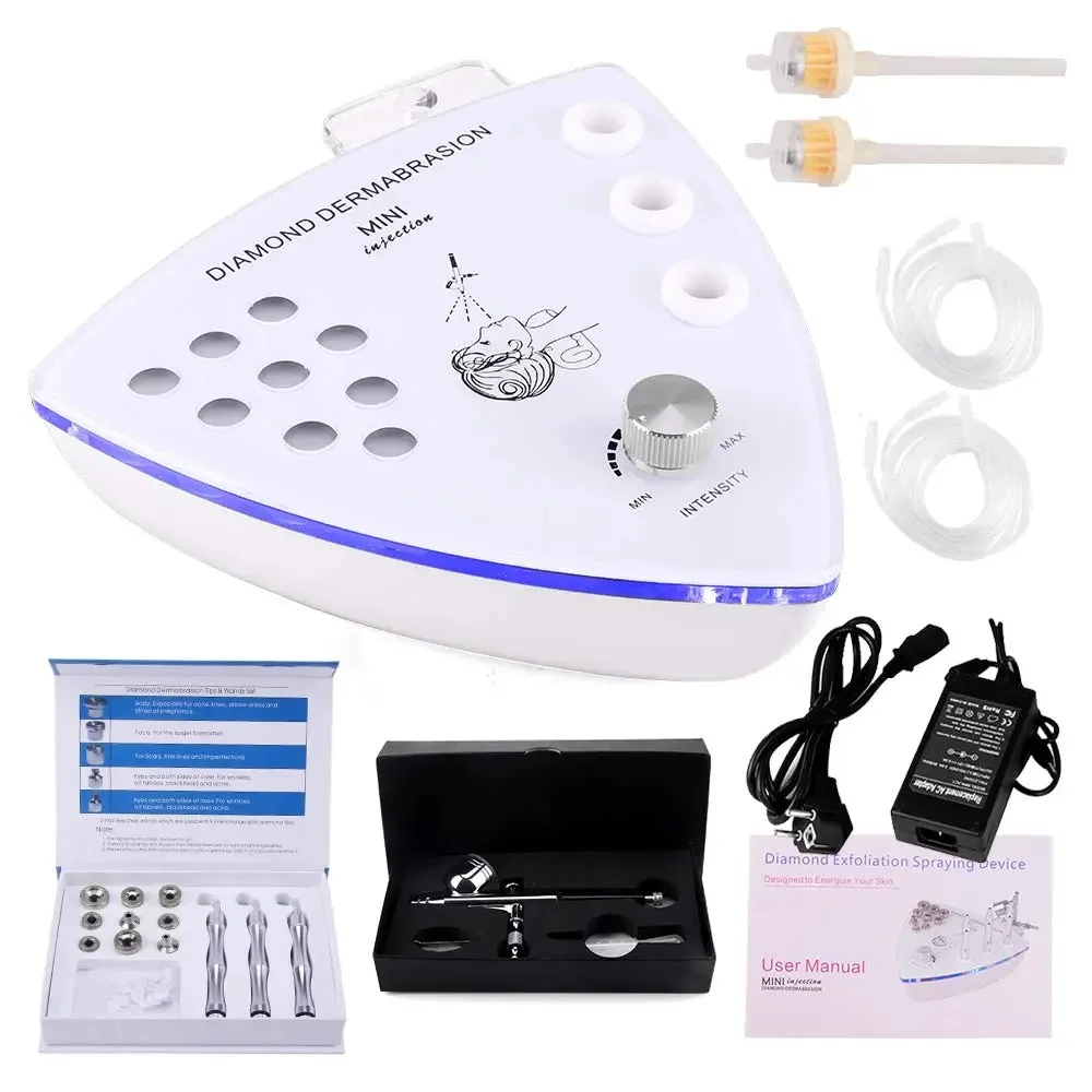 Portable power pump face skin diamond peel dead skin removal machine