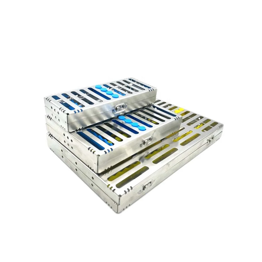 Dental Lab Autoclave Sterilization Cassette Rack Box Tray Case Box For 5 10 20 Instrument