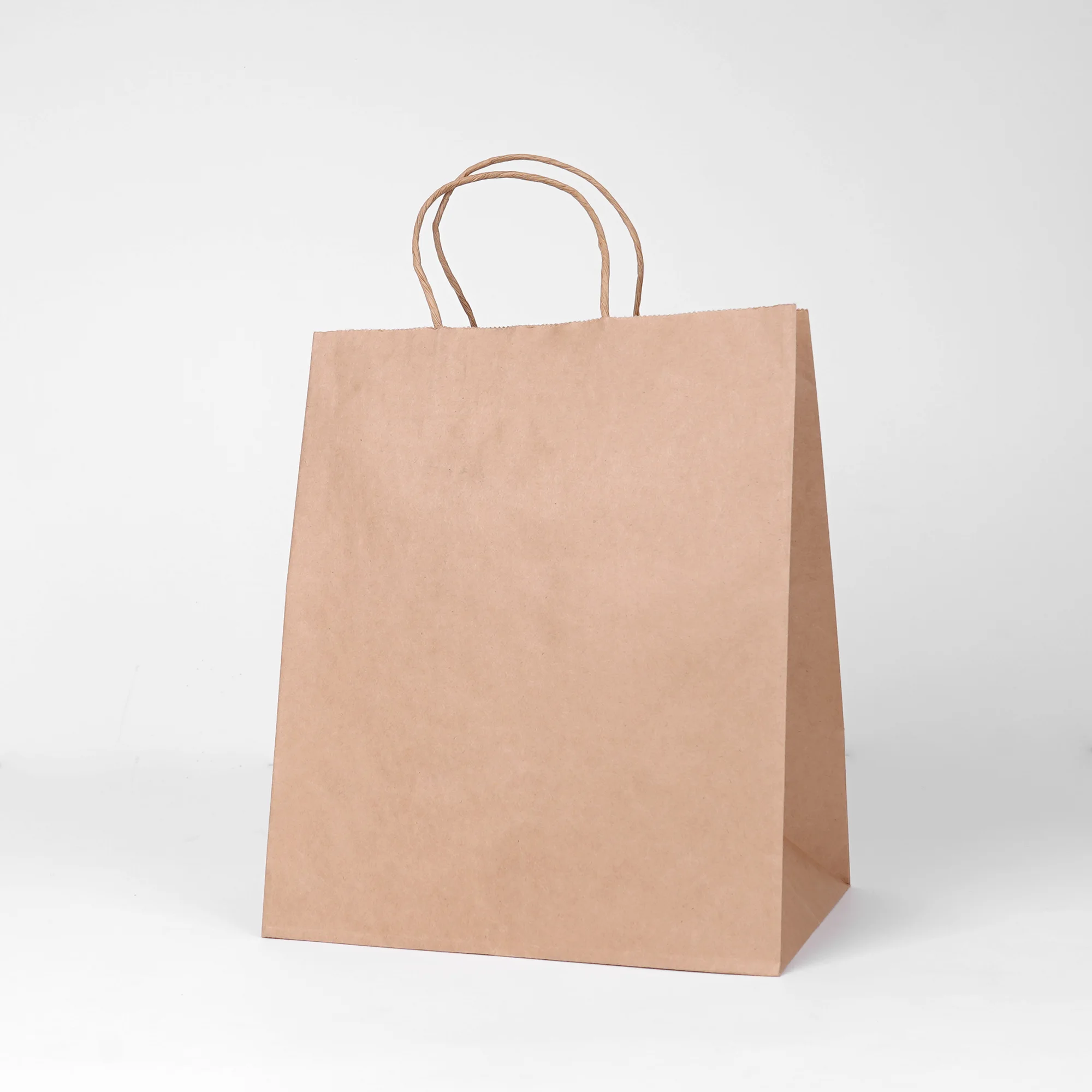 Environmental protection recyclable factory price kraft paper bag portable paper shopping gift paper bag