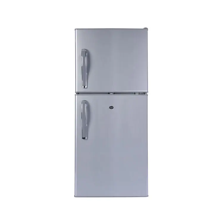 108/118/ 142/178/198/218/268 Liter Double Door DC Solar Fridge Top Freezer save energy refrigerator