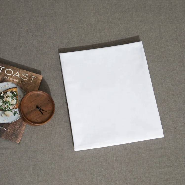 Hotel Bed Linen Bedding Sheet Fabric White Color 180 - 1000 TC