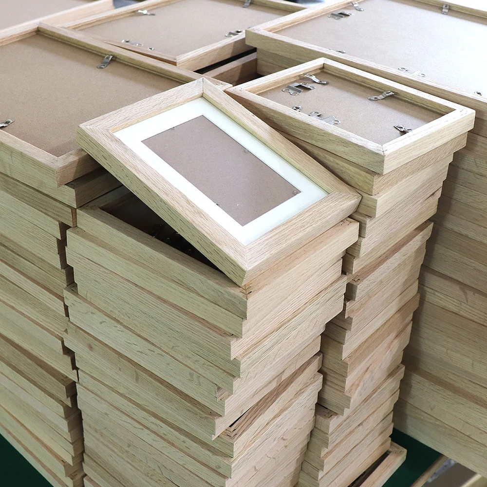 8x10 Solid Wood Picture Frames OAK Photo Frame with Clean Acrylic Cover for Wall Mounting or Tabletop Display