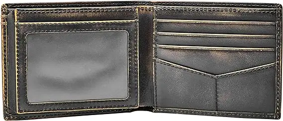 Top Seller Business Rfid Blocking Airtag Smart Pop Up Genuine Leather Wallet