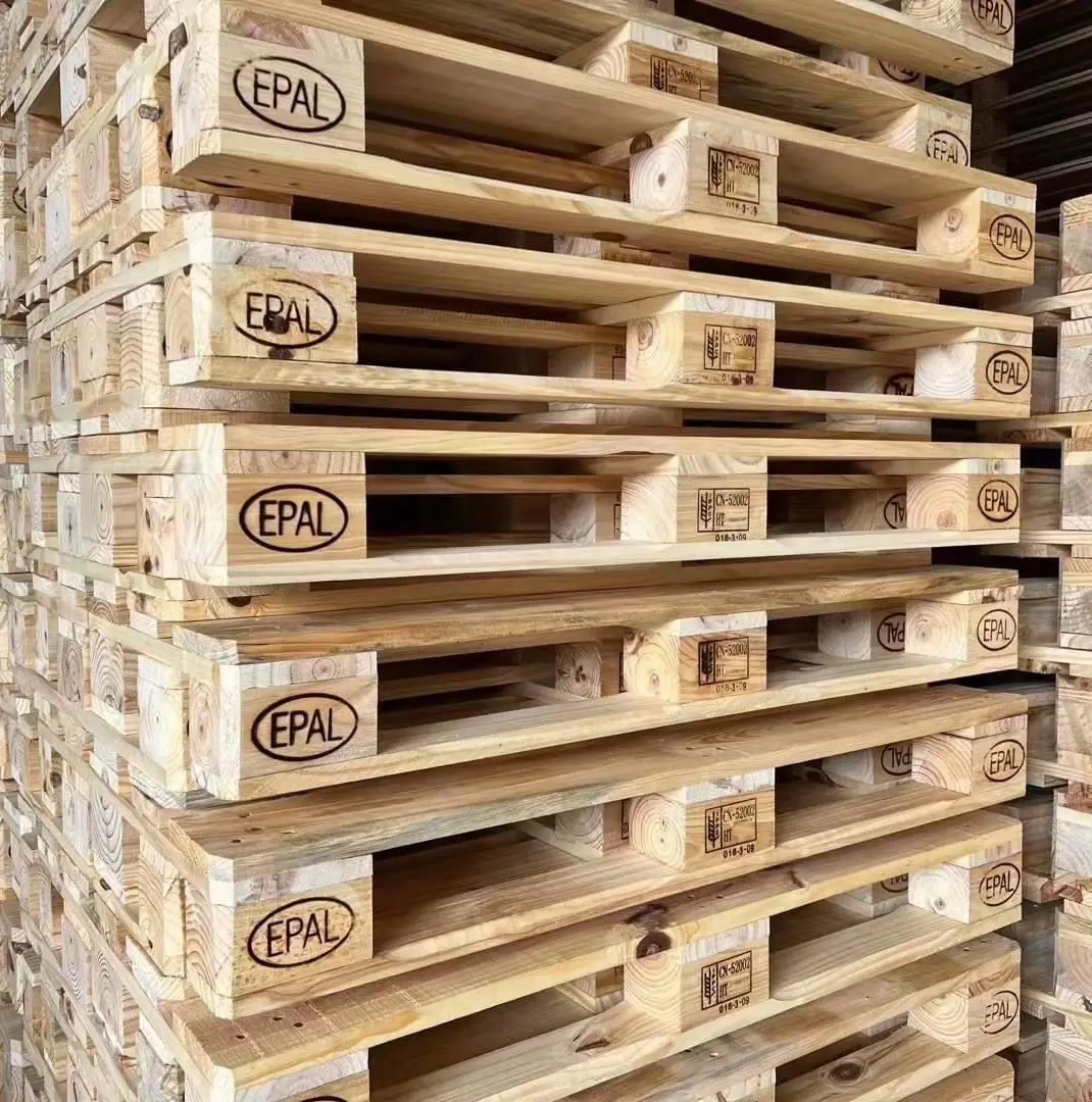 Single Faced 4 Way Euro Pallet Wood Pallet Size 700*1140mm for Logistic Transport EPAL Wood Pallets Wholesale in Bulk EU Epal