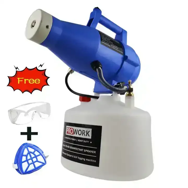 Full-Color High-Power Led Smoke Machine Fogger Sprayer Portableel Ectric Mist Foam ULV Disinfection Sprayer 4L