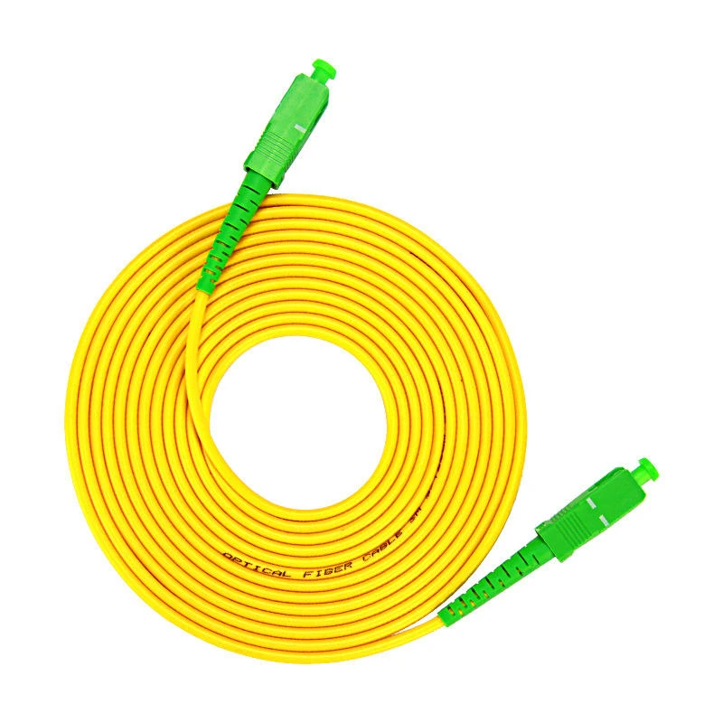 Optic Fiber Patch Cord SC APC Singlemode Simplex PVC LSZH 3.0mm Optical Fiber Patch Cord