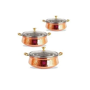 Unique Design Copper Serving Dish For Home Hotel And Restaurant Food Serving Dish At Attractive Prices