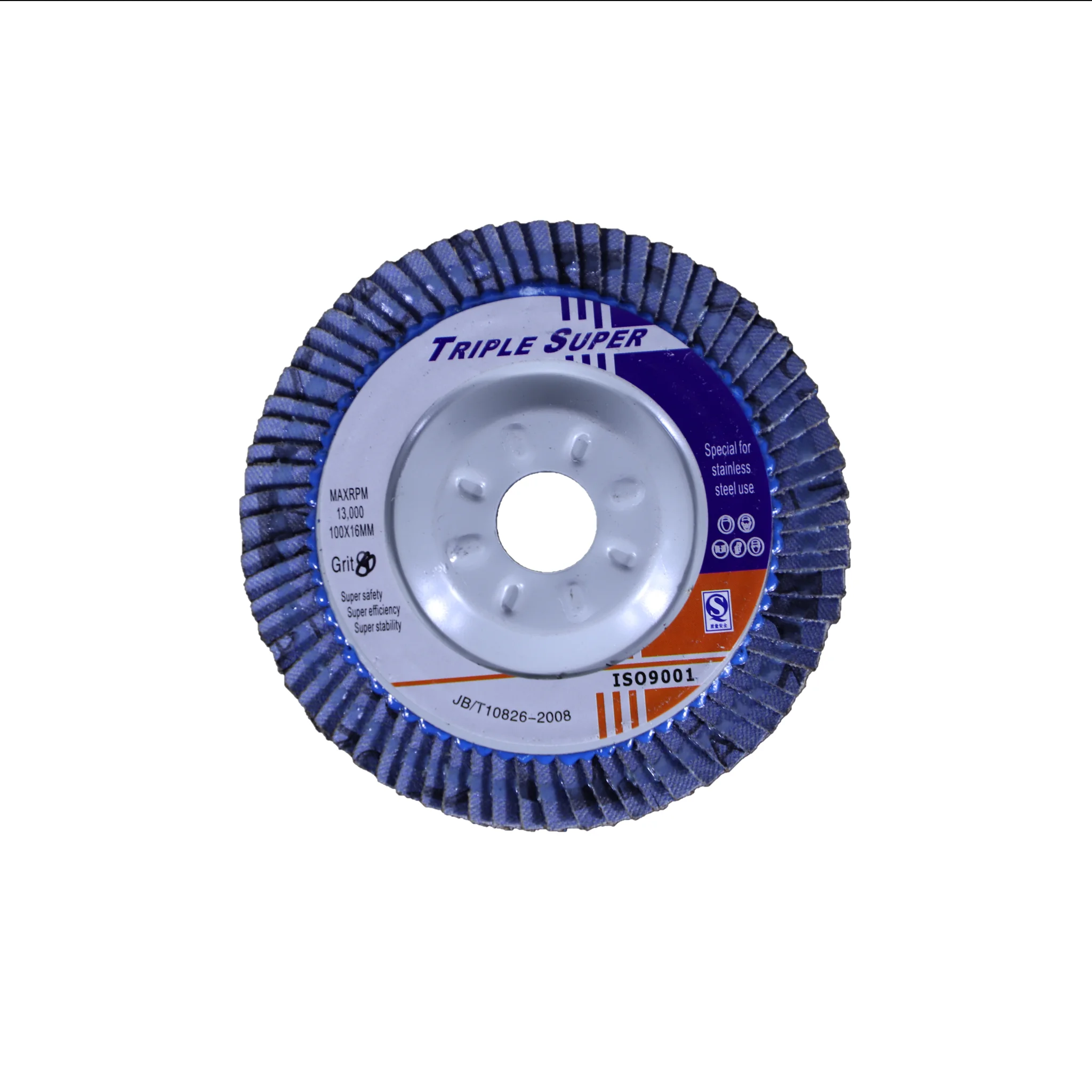 high grinding performance Zirconia alumina flap disc dry grinding, suitable for gate section grinding