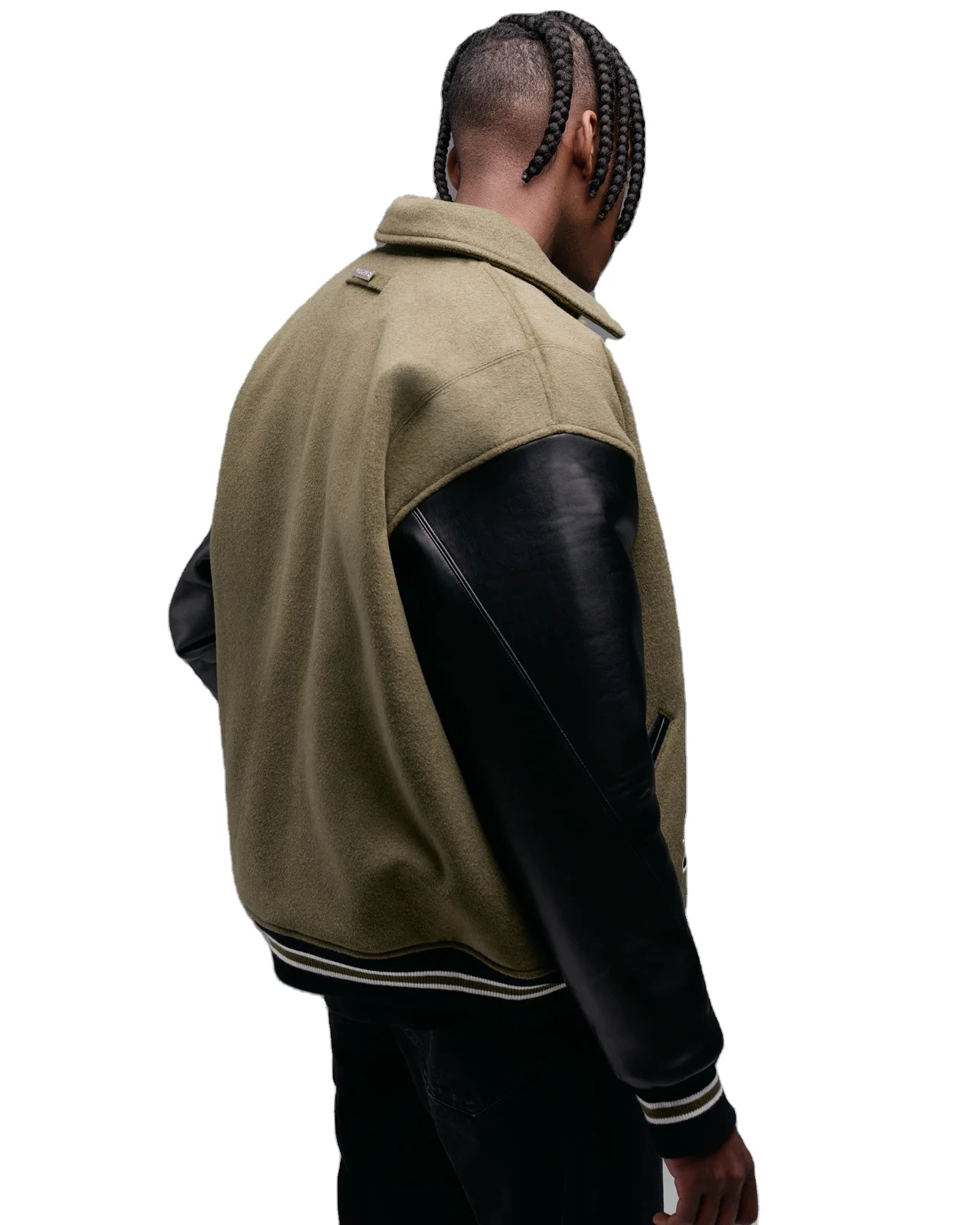 Customized Logos Embroidery Letterman Jackets For Men Womens Crop Varsity Jackets Wool Body Leather SLeeves Greek Jackets