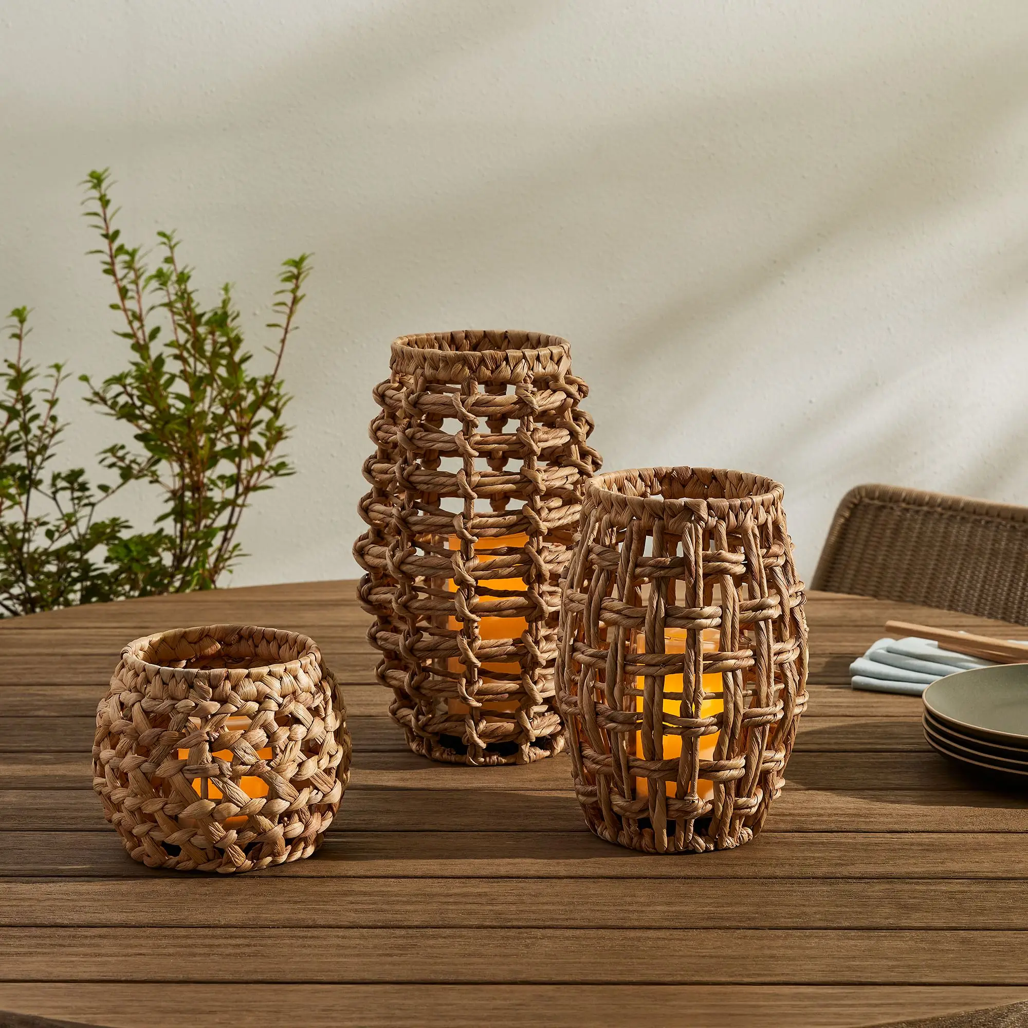 High Quality Best Selling Water Hyacinth Coastal Lanterns Handmade in Viet Nam